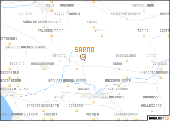 map of Sarno