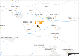 map of Sarny