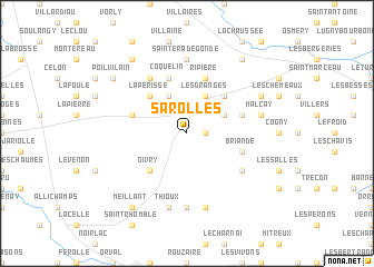 map of Sarolles