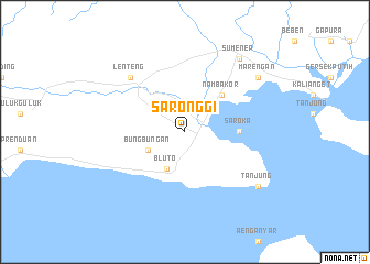 map of Saronggi