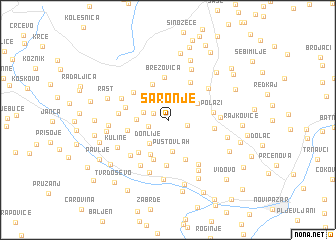map of Šaronje