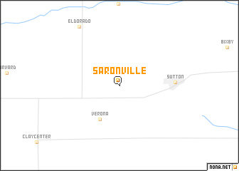map of Saronville