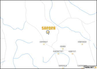 map of Sarora