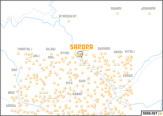 map of Sarora