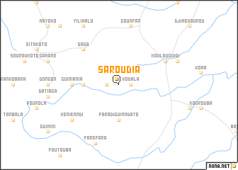 map of Saroudia