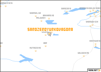 map of Sarozero-Yurkova Gora