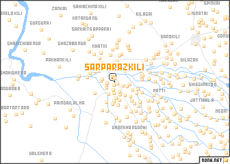 map of Sarparāz Kili