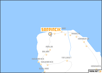 map of Sarpıncık