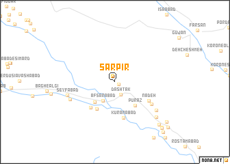 map of Sar Pīr