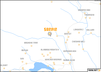 map of Sar Pīr