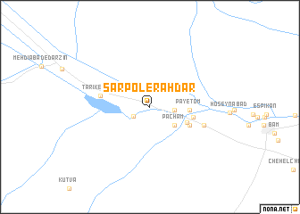 map of Sar Pol-e Rahdār