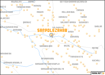 map of Sarpol-e Z̄ahāb
