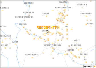 map of Sar Poshteh