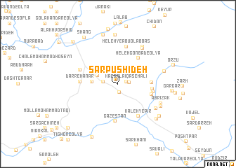 map of Sar Pūshīdeh