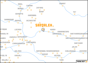 map of Sar Qal‘eh