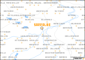 map of Sarralbe