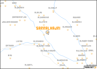map of Sarr al Ḩajrī