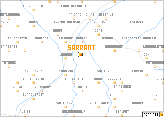 map of Sarrant
