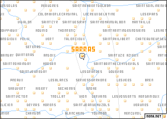 map of Sarras