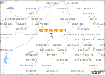 map of Sarrewerden