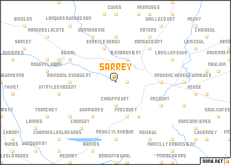 map of Sarrey