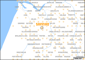 map of Sarrião