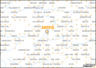 map of Sarria