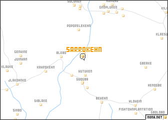 map of Sarrokehn