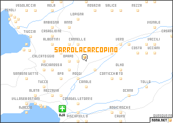 map of Sarrola-Carcopino