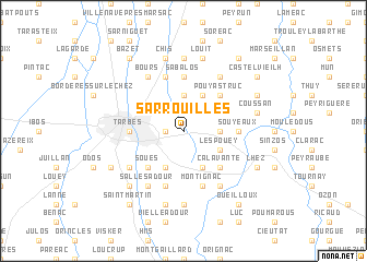 map of Sarrouilles