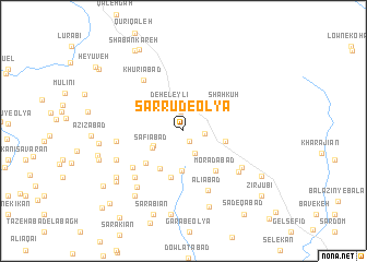 map of Sarrūd-e ‘Olyā