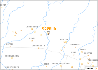 map of Sar Rūd