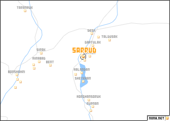 map of Sar Rūd