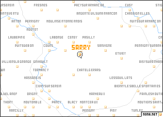 map of Sarry