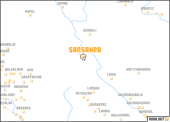map of Sar Şaḩrā