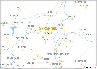 map of Sar Şamad