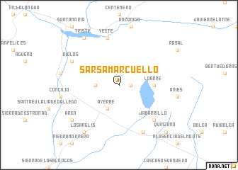 map of Sarsamarcuello