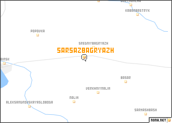 map of Sarsaz-Bagryazh