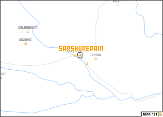 map of Sarshūr-e Pā\