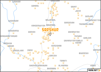 map of Sar Shūr