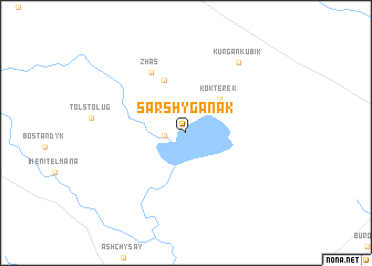 map of Sarshyganak