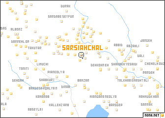 map of Sar Sīāh Chāl