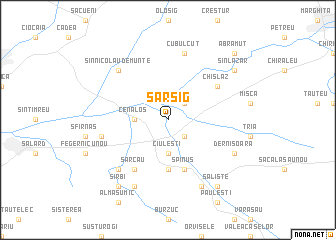 map of Sărsig