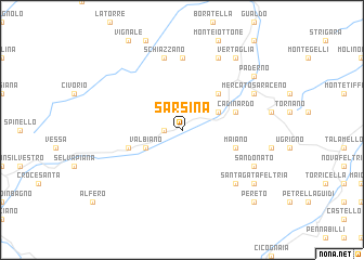 map of Sarsina