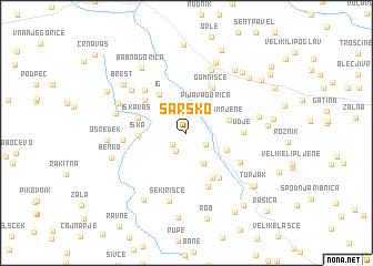 map of Sarsko