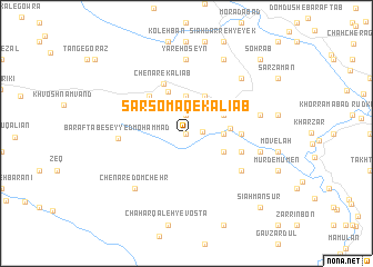 map of Sarsomāq-e Kālīāb