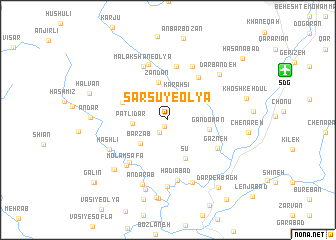 map of Sarsū-ye ‘Olyā