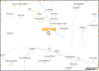 map of Sartāb