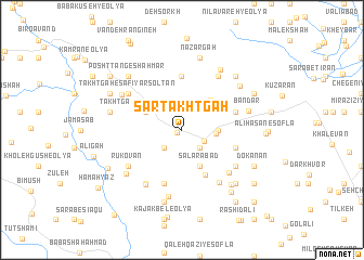 map of Sartakhtgāh