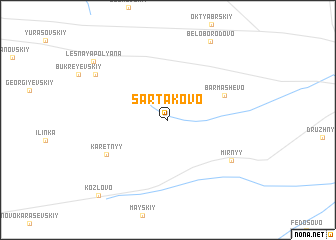 map of Sartakovo